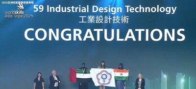 金牌榮耀降臨！工設系王子予在亞洲技能競賽稱霸圖片